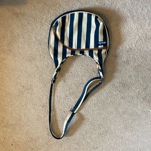 Striped White & Blue Kavu Bag